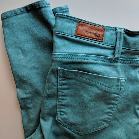 Express Denim - 👖 Teal Express Skinny Jeans